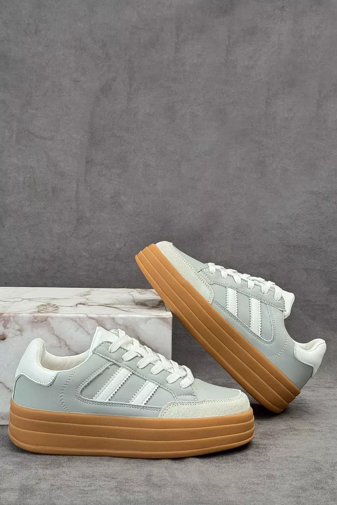 Купить Кроссовки женские демисезонные, цвет серый, 248RCX1590 оптом - Фото №1