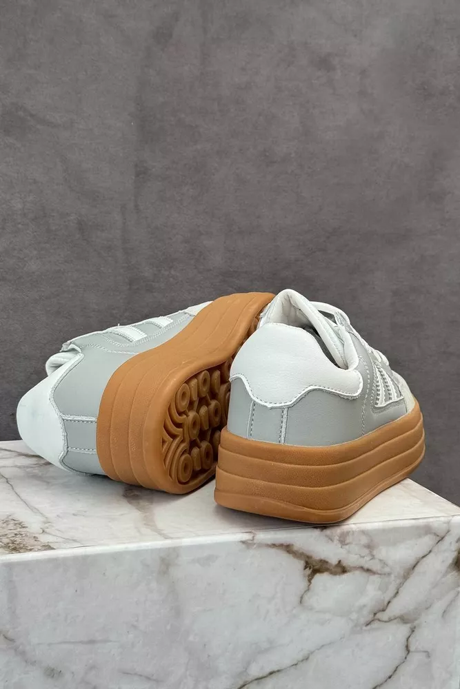 Купить Кроссовки женские демисезонные, цвет серый, 248RCX1590 оптом - Фото №4