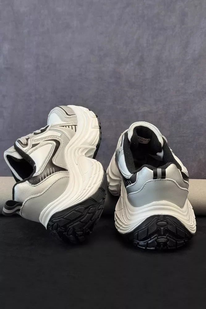 Купить Кроссовки женские демисезонные, цвет серый, 248RCX1520 - Фото №4