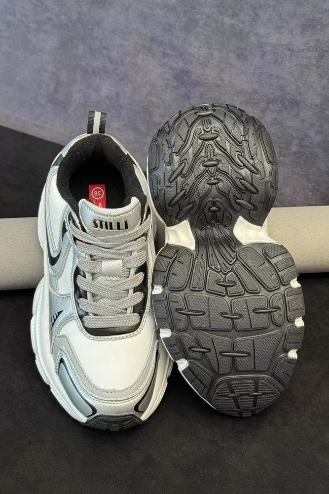 Купить Кроссовки женские демисезонные, цвет серый, 248RCX1520 - Фото №5