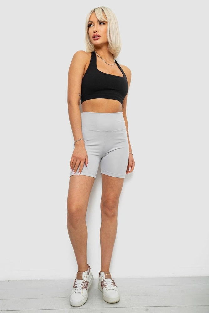 Купить Велотреки женские однотонные  -уценка, цвет серый, 214R921-U-5 - Фото №2