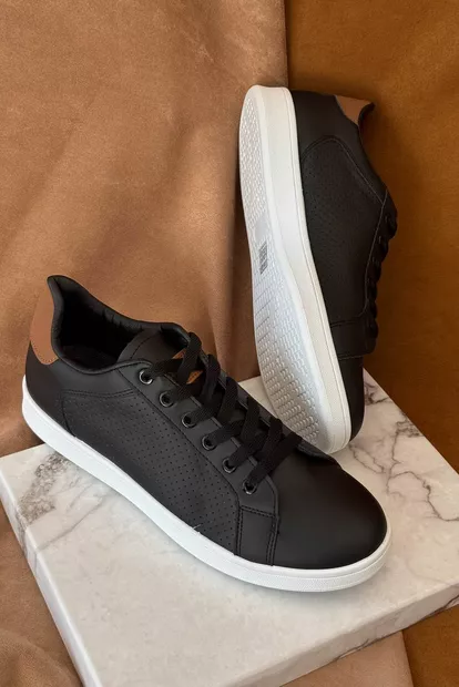 Кеди чоловічі, колір чорно-коричневий, 248RR226