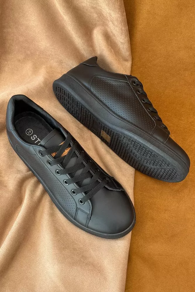 Купити Кеди чоловічі, колір чорний, 248RR226 - Фото №1