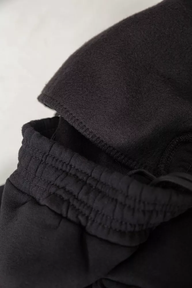 Купить Спортивный костюм мужской из турецкой трехнити на флисе., цвет черный, 238R166 - Фото №6