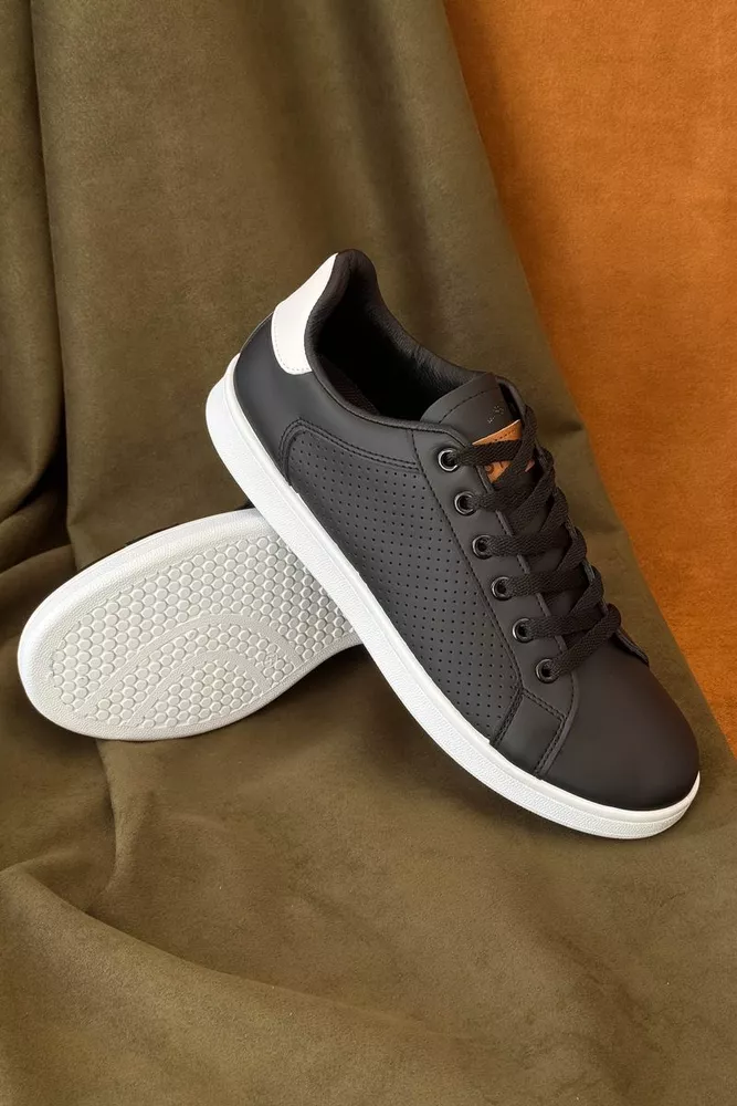 Купить Кеды мужские, цвет черно-белый, 248RR226 - Фото №1