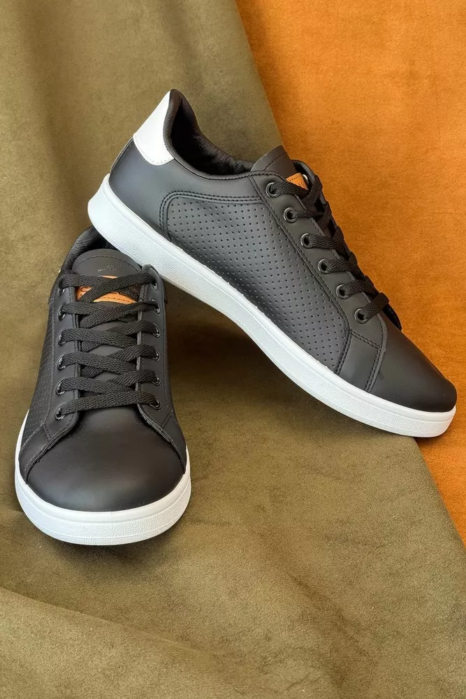 Купить Кеды мужские, цвет черно-белый, 248RR226 - Фото №3