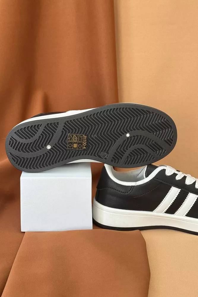 Купить Кеди женские, цвет черно-белый, 248RJH100-4 оптом - Фото №5