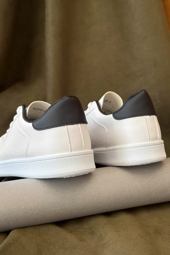 Купить Кеды мужские, цвет бело-черный, 248RR226 - Фото №4