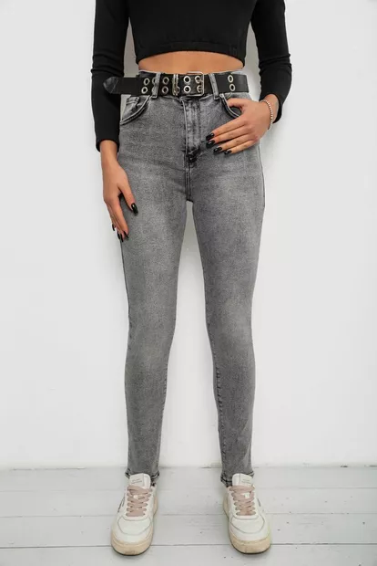 Джинсы женские Skinny, цвет серый, 244R00624