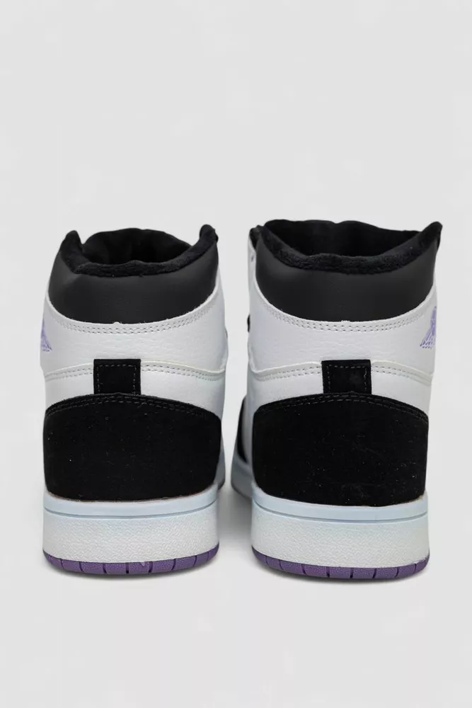 Купить Кроссовки женские зимние на меху  -уценка, цвет черно-белый, 248RHB470-U-4 - Фото №4