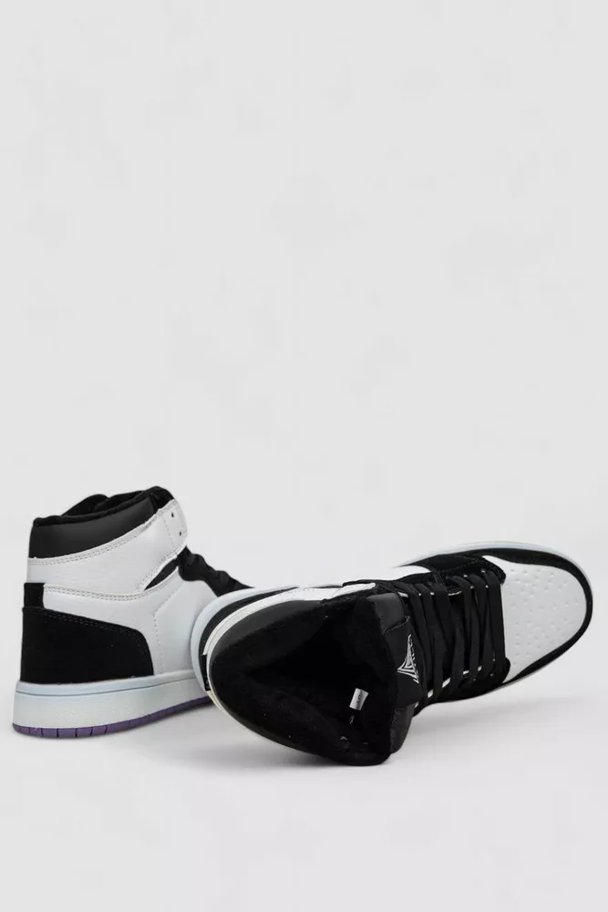 Купить Кроссовки женские зимние на меху  -уценка, цвет черно-белый, 248RHB470-U-4 - Фото №5