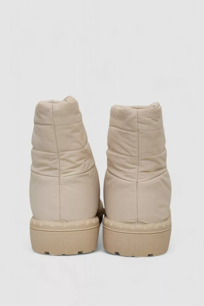 Купить Дутики женские зимние на меху  -уценка, цвет бежевый, 248RFM15-U-1 - Фото №4