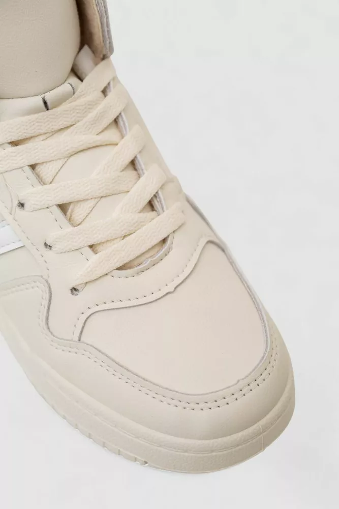 Купить Кроссовки женские зимние на меху  -уценка, цвет бежевый, 248RAD400-U - Фото №2