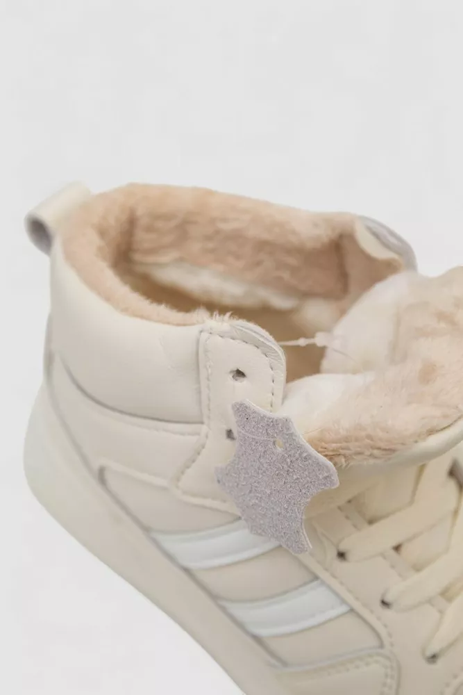 Купить Кроссовки женские зимние на меху  -уценка, цвет бежевый, 248RAD400-U - Фото №6