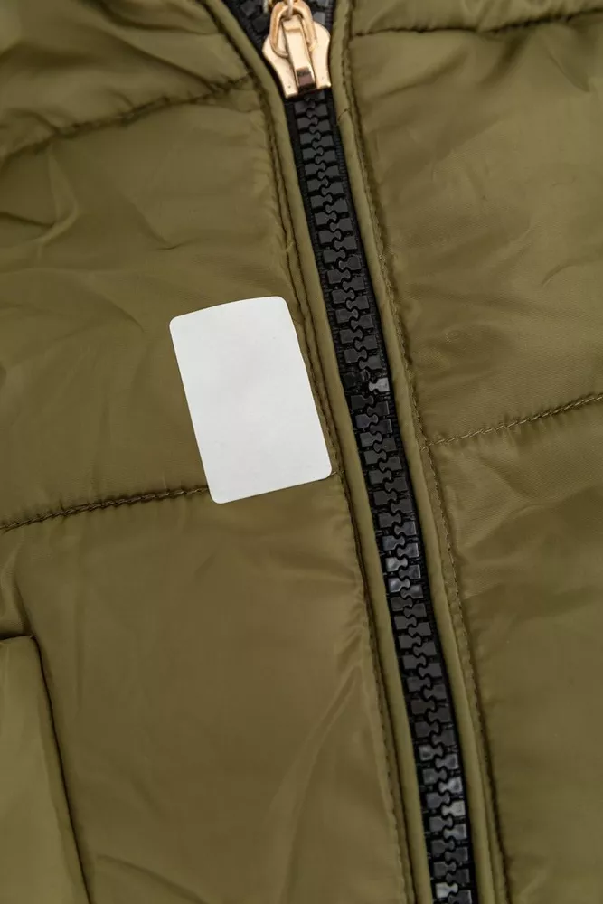 Купити Куртка жіноча  -уцінка, колір хакі, 235R808-U - Фото №2