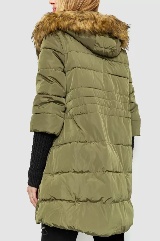 Купити Куртка жіноча  -уцінка, колір хакі, 235R808-U - Фото №5