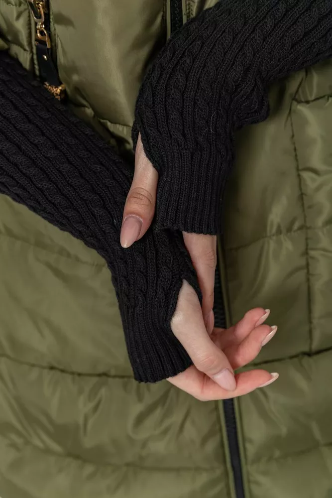 Купити Куртка жіноча  -уцінка, колір хакі, 235R808-U - Фото №7