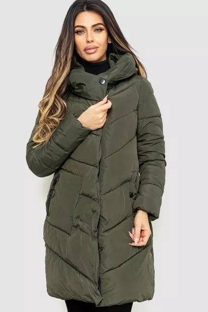 Куртка женская прямого кроя  -уценка, цвет хаки, 235R1816-U