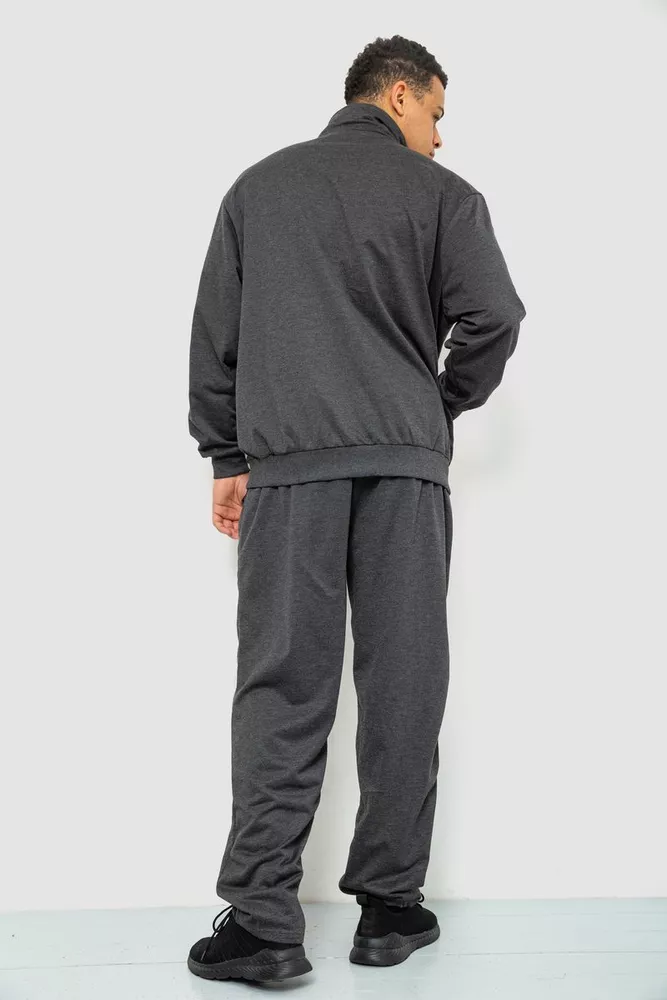 Купити Спорт чоловічий костюм, колір темно-сірий, 244R978 оптом - Фото №4