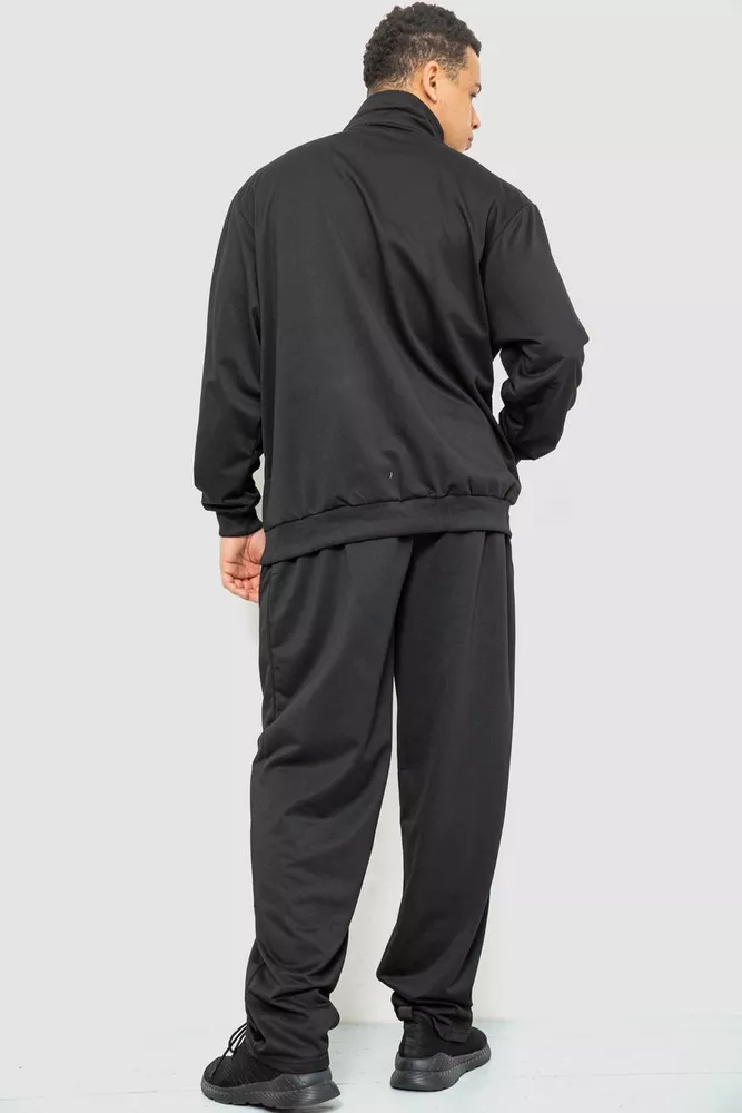 Купити Спорт чоловічий костюм, колір чорний, 244R978 - Фото №4