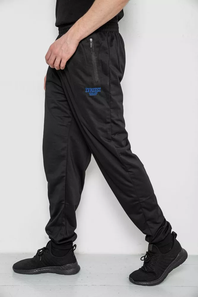 Купить Спортивные штаны мужские, цвет черный, 244R4692 оптом - Фото №3