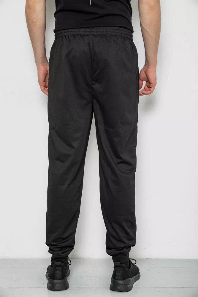 Купить Спортивные штаны мужские, цвет черный, 244R4692 оптом - Фото №4