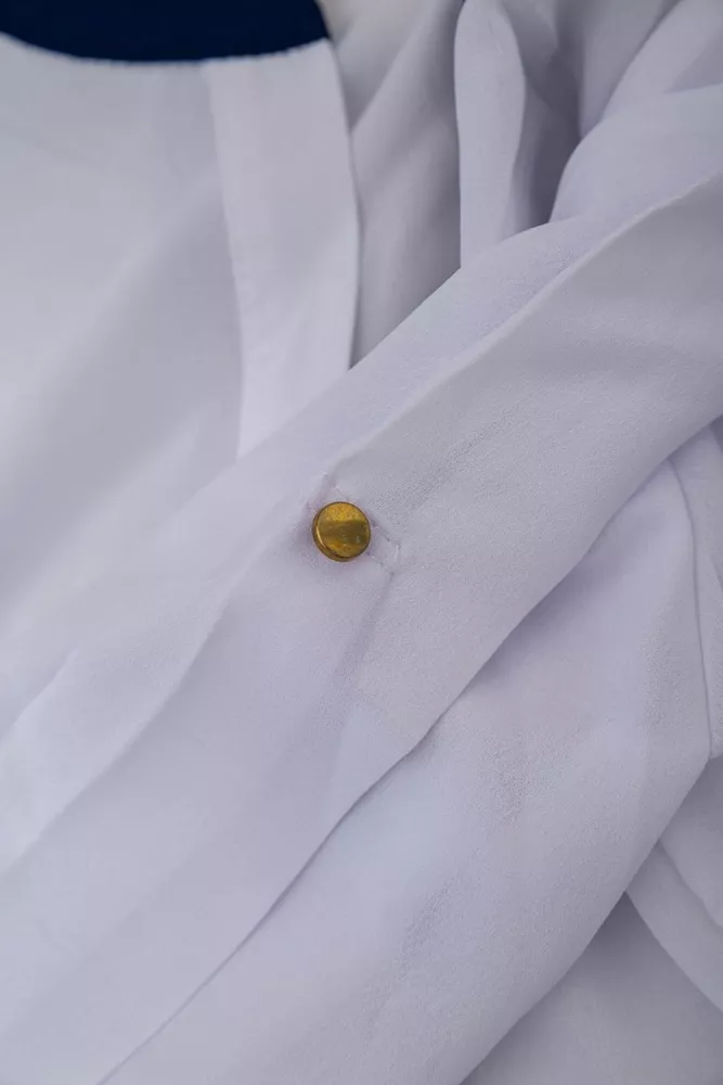 Купить Блуза классическая   -уценка, цвет бело-синий, 230R111-U-11 - Фото №6