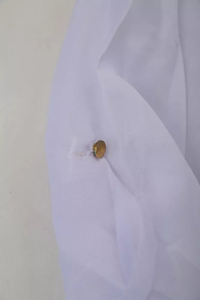 Купить Блуза классическая   -уценка, цвет бело-синий, 230R111-U-14 - Фото №6