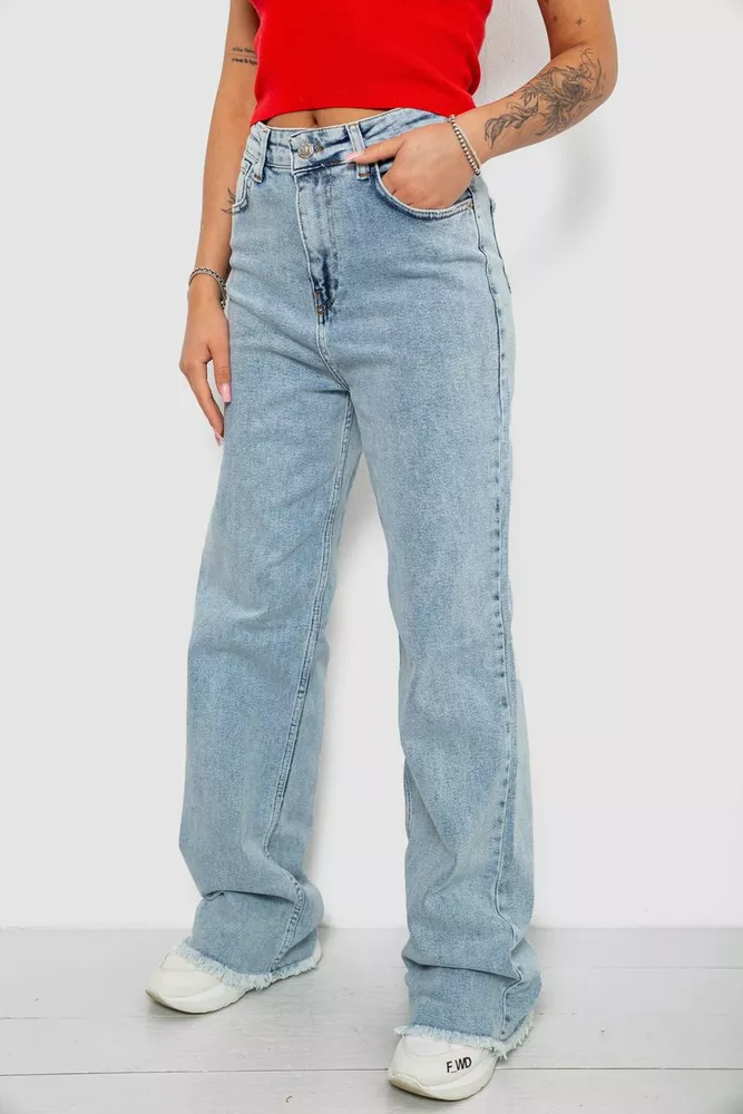 Купить Джинсы женские, цвет голубой, 244R9008 - Фото №3