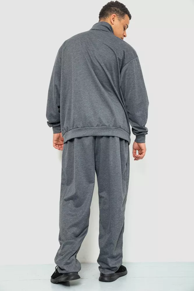 Купити Спорт чоловічий костюм, колір сірий, 244R978 - Фото №4