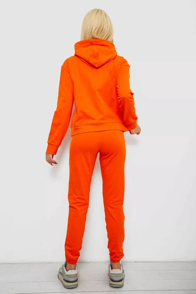 Купити Спортивний костюм жіночий двонитка  уцінка, колір помаранчевий, 214R1419-007-U-15 - Фото №4