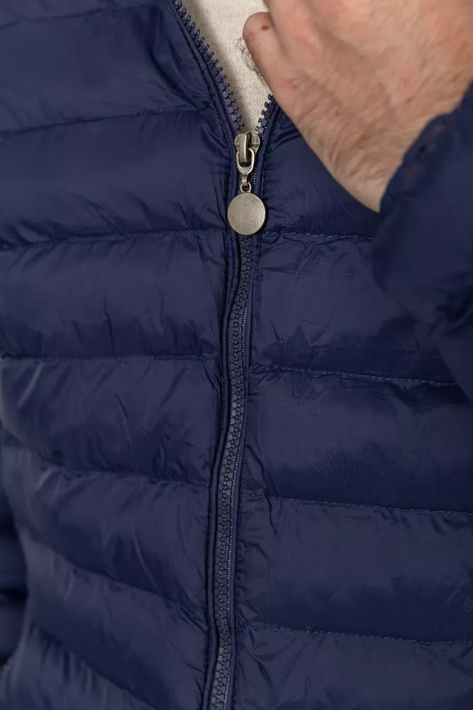Купити Куртка чоловіча демісезонна з капюшоном, колір синій, 129R11002 - Фото №5