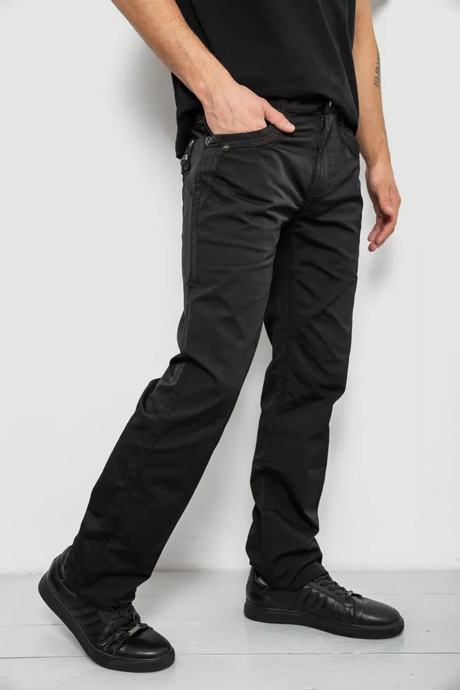 Купить Брюки мужские, цвет черный, 243RFA611-515 - Фото №3