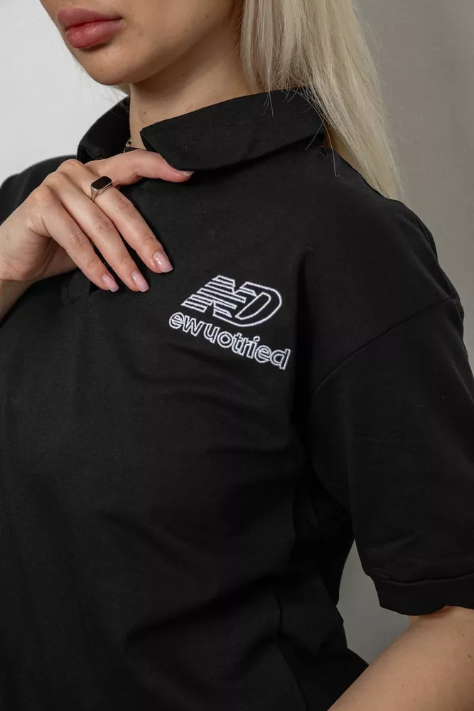 Купить Спортивный костюм женский, цвет черный, 221R102-5 оптом - Фото №5