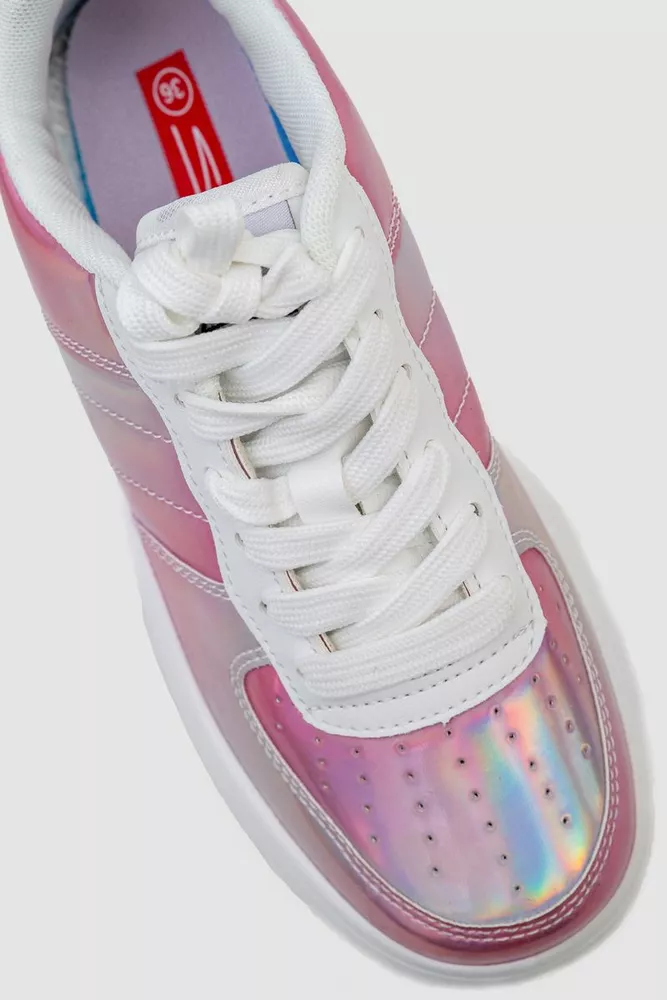 Купить Кеди женские  -уценка, цвет розово-белый, 248RST-8269-U - Фото №2