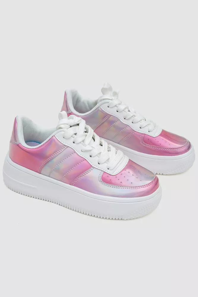 Купить Кеди женские  -уценка, цвет розово-белый, 248RST-8269-U - Фото №3