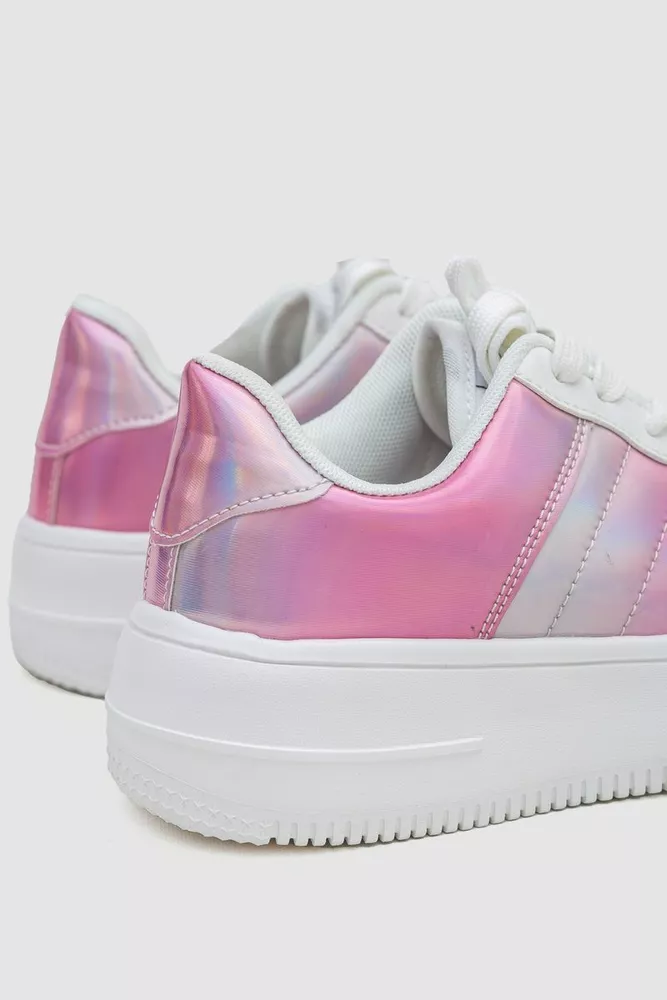 Купить Кеди женские  -уценка, цвет розово-белый, 248RST-8269-U - Фото №4