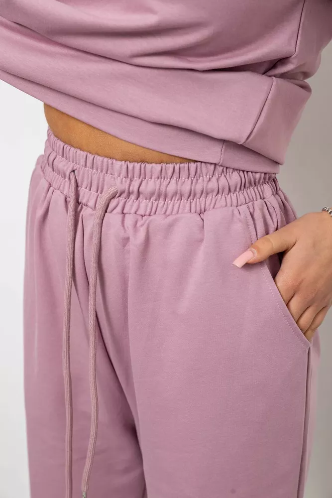 Купити Спортивний костюм жіночий, колір пудровий, 221R102-5 - Фото №6