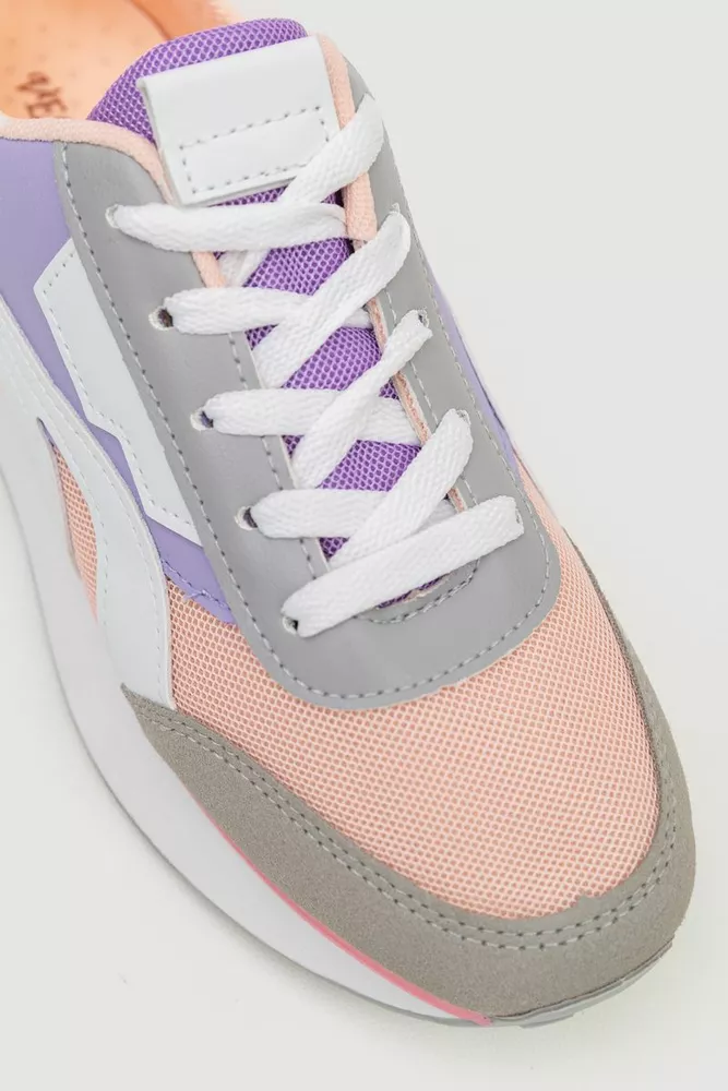 Купить Кроссовки женские  -уценка, цвет розово-серый, 243R383-U-1 - Фото №2