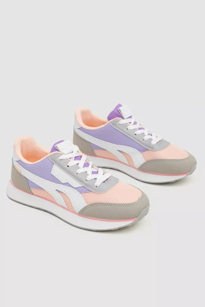 Купить Кроссовки женские  -уценка, цвет розово-серый, 243R383-U-1 - Фото №3