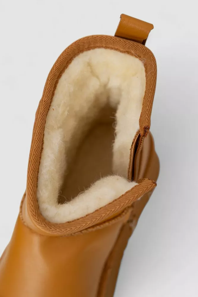 Купити Уггі жіночі на хутрі  -уцінка, колір коричневий, 243RL954-U-1 - Фото №6