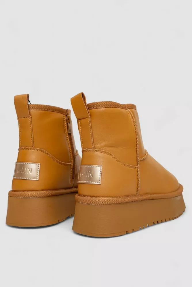 Купить Угги женские на меху  -уценка, цвет коричневый, 243RL954-U-5 - Фото №4