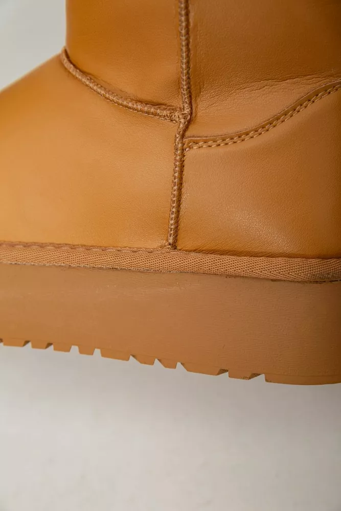 Купить Угги женские на меху  -уценка, цвет коричневый, 243RL954-U-5 - Фото №7