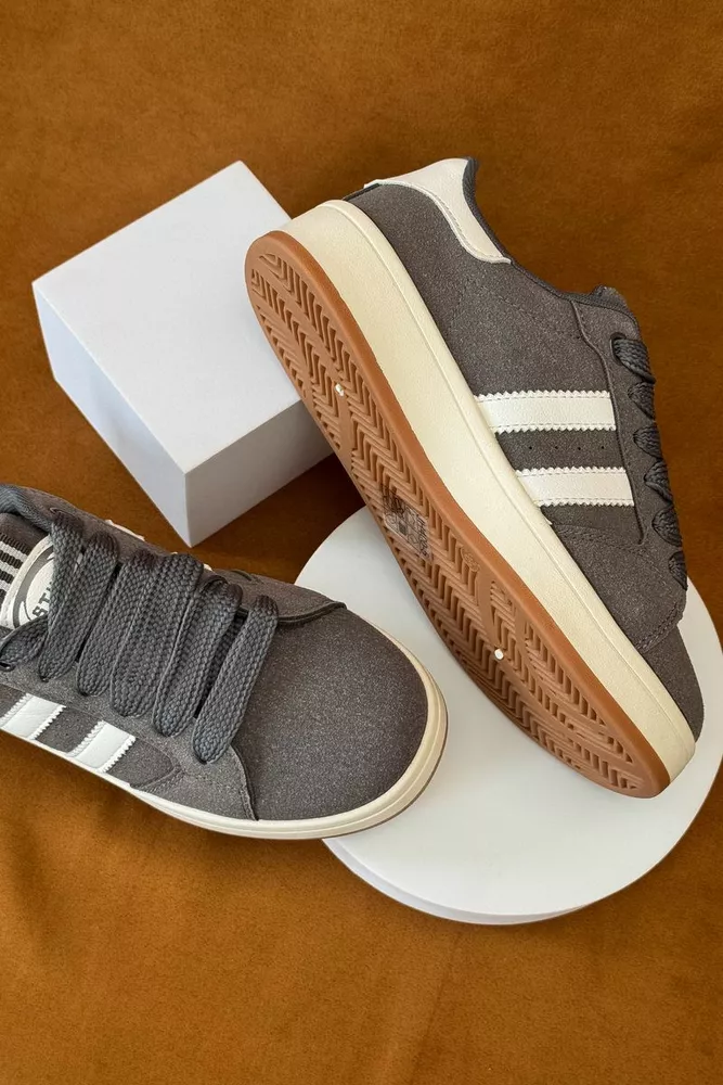 Купить Кеды женские замша, цвет темно-серый, 248RJH400 оптом - Фото №3