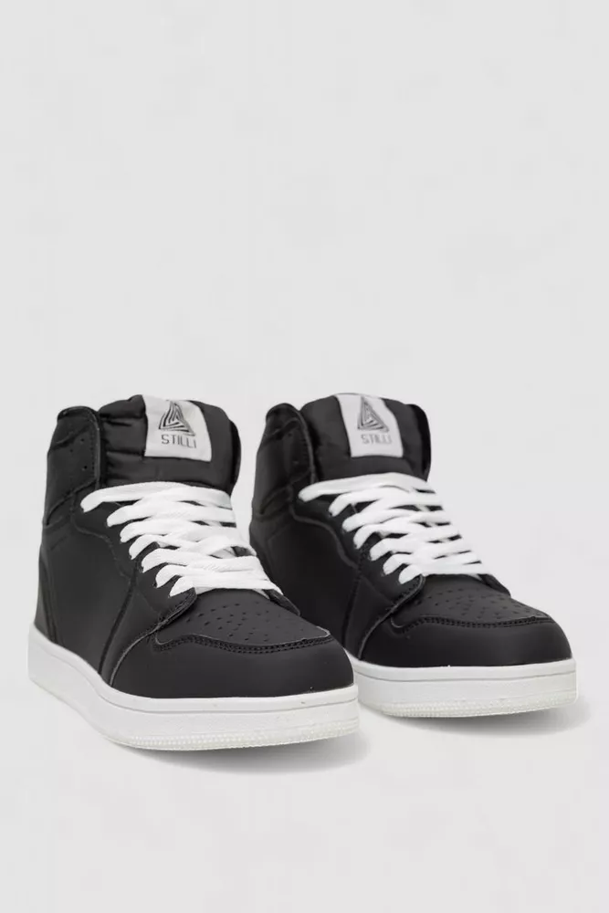 Купить Кроссовки мужские зимние на меху  -уценка, цвет черно-белый, 248RH1010-U-1 - Фото №3