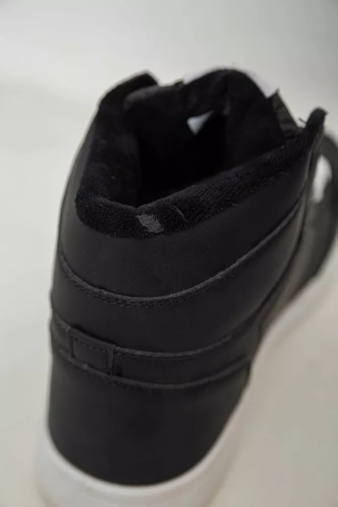 Купить Кроссовки мужские зимние на меху  -уценка, цвет черно-белый, 248RH1010-U-1 - Фото №8