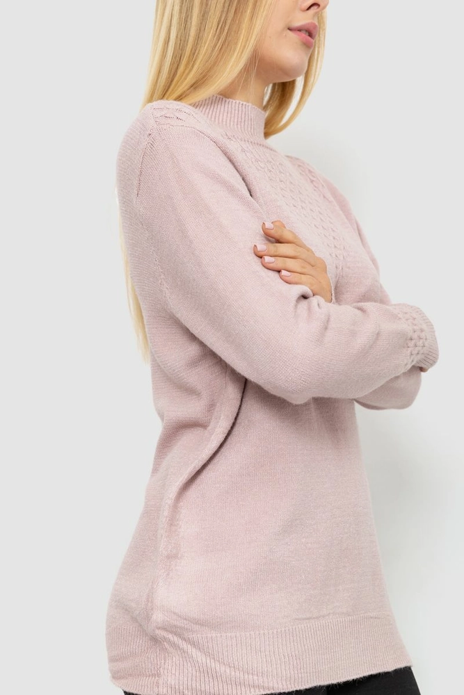 Купить Свитер женский, цвет светло-пудровый, 221R20PCS14 - Фото №3