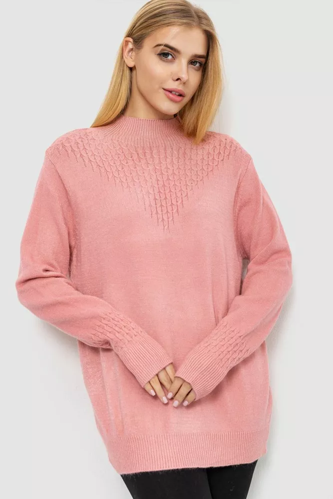 Купити Светр жіночий, колір пудровий, 221R20PCS14 оптом - Фото №1