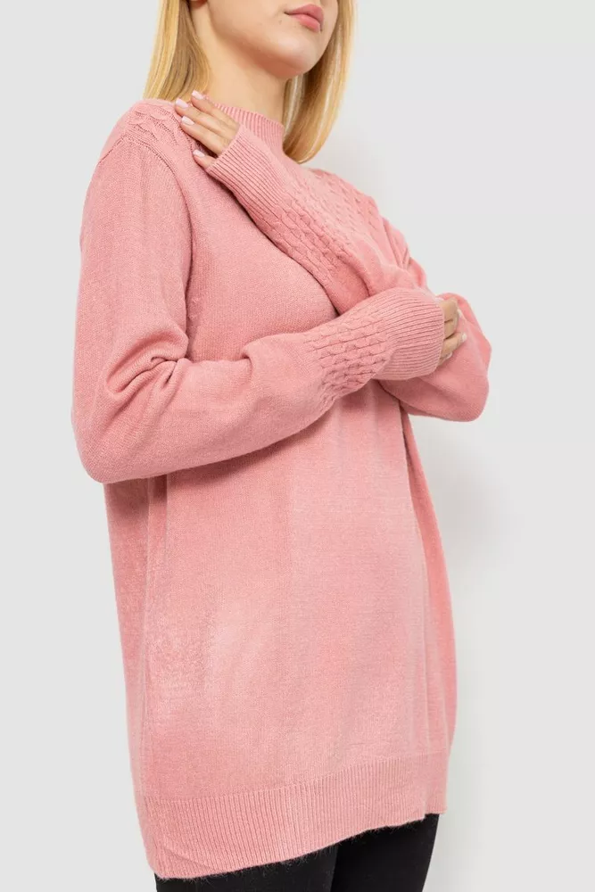 Купити Светр жіночий, колір пудровий, 221R20PCS14 оптом - Фото №3