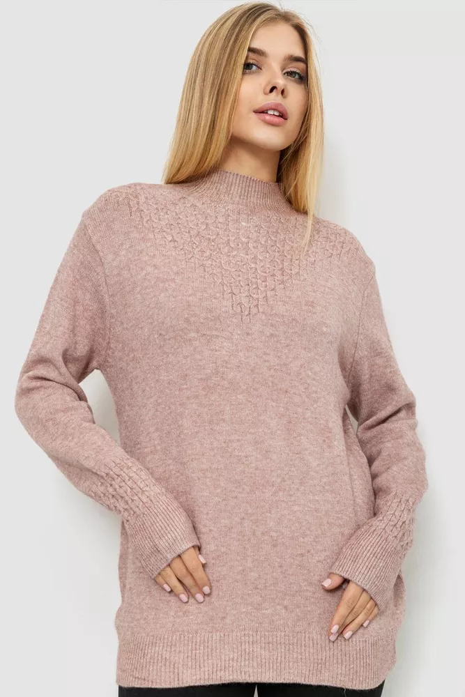 Купити Светр жіночий, колір бежевий, 221R20PCS14 - Фото №1